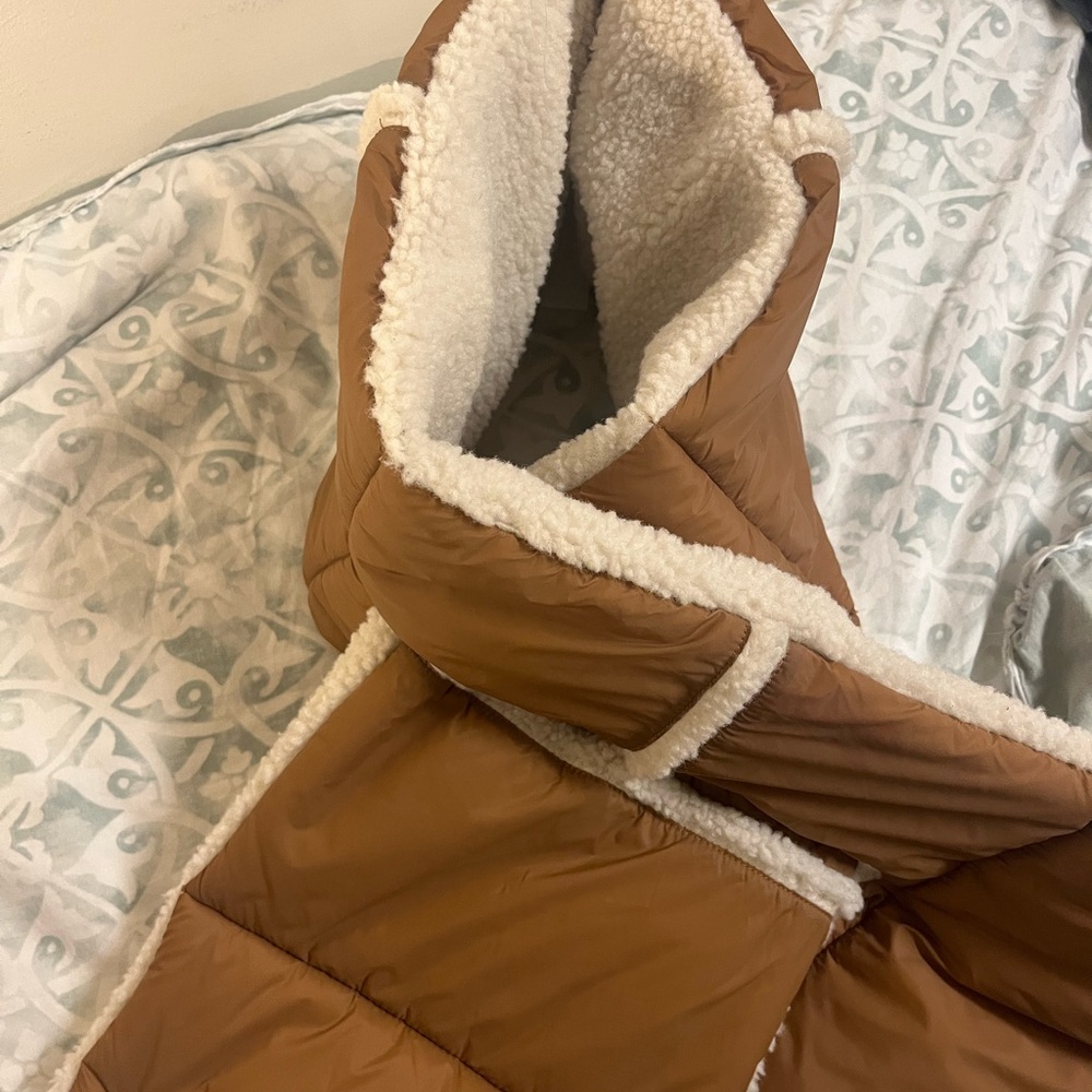 UGG Brown and White Cozy Scarf